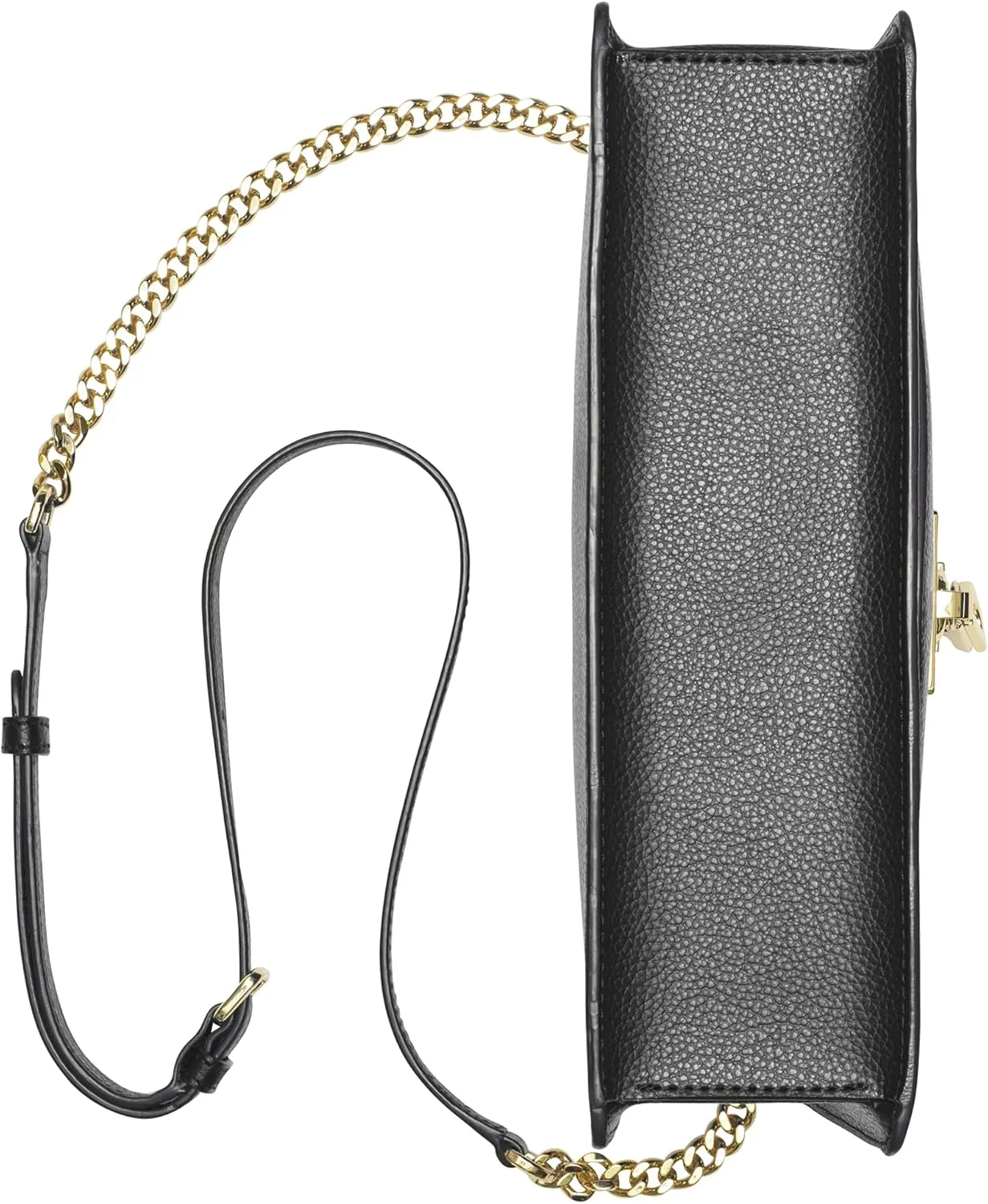 DKNY womens Elissa Leather Shoulder Bag with Logo Charm