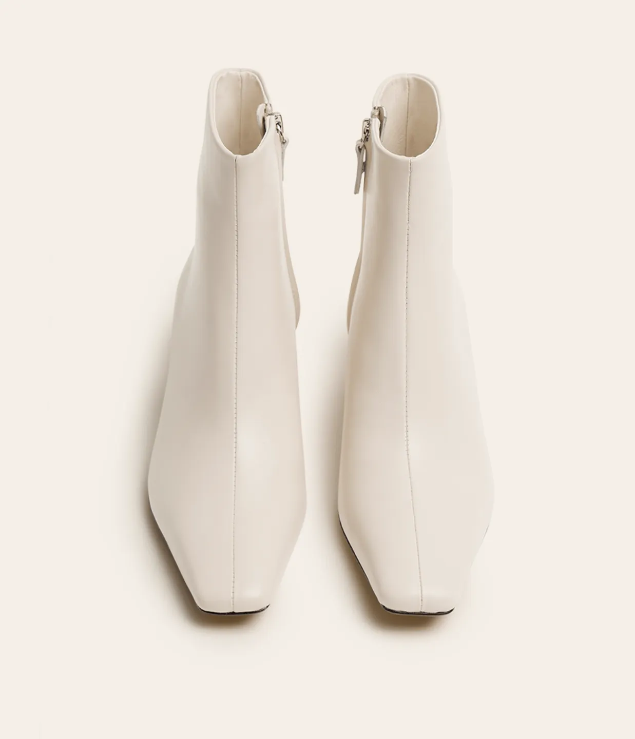 Dora Ankle Boot in Crema Leather