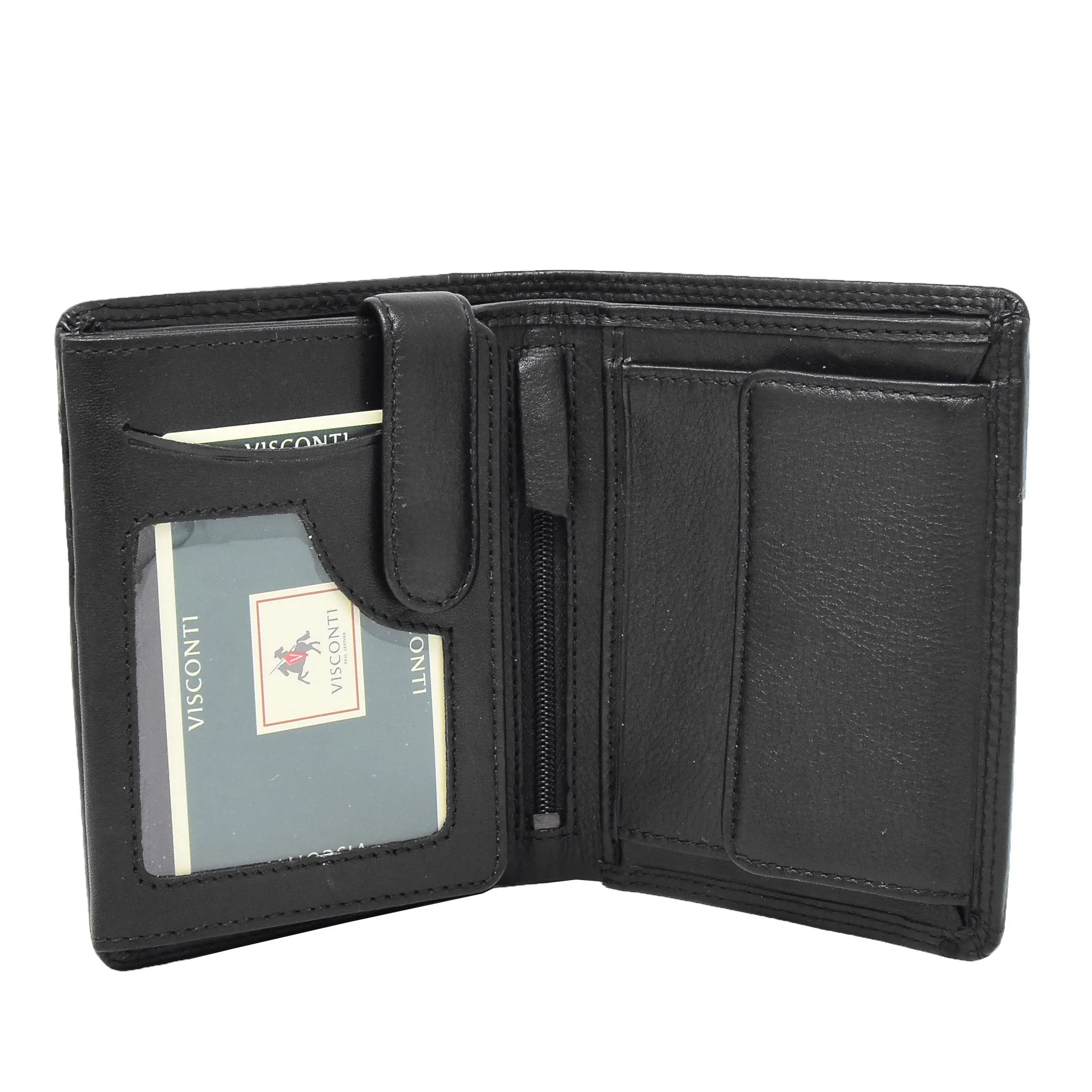DR426 Men's Soft Leather Large Size Wallet Black