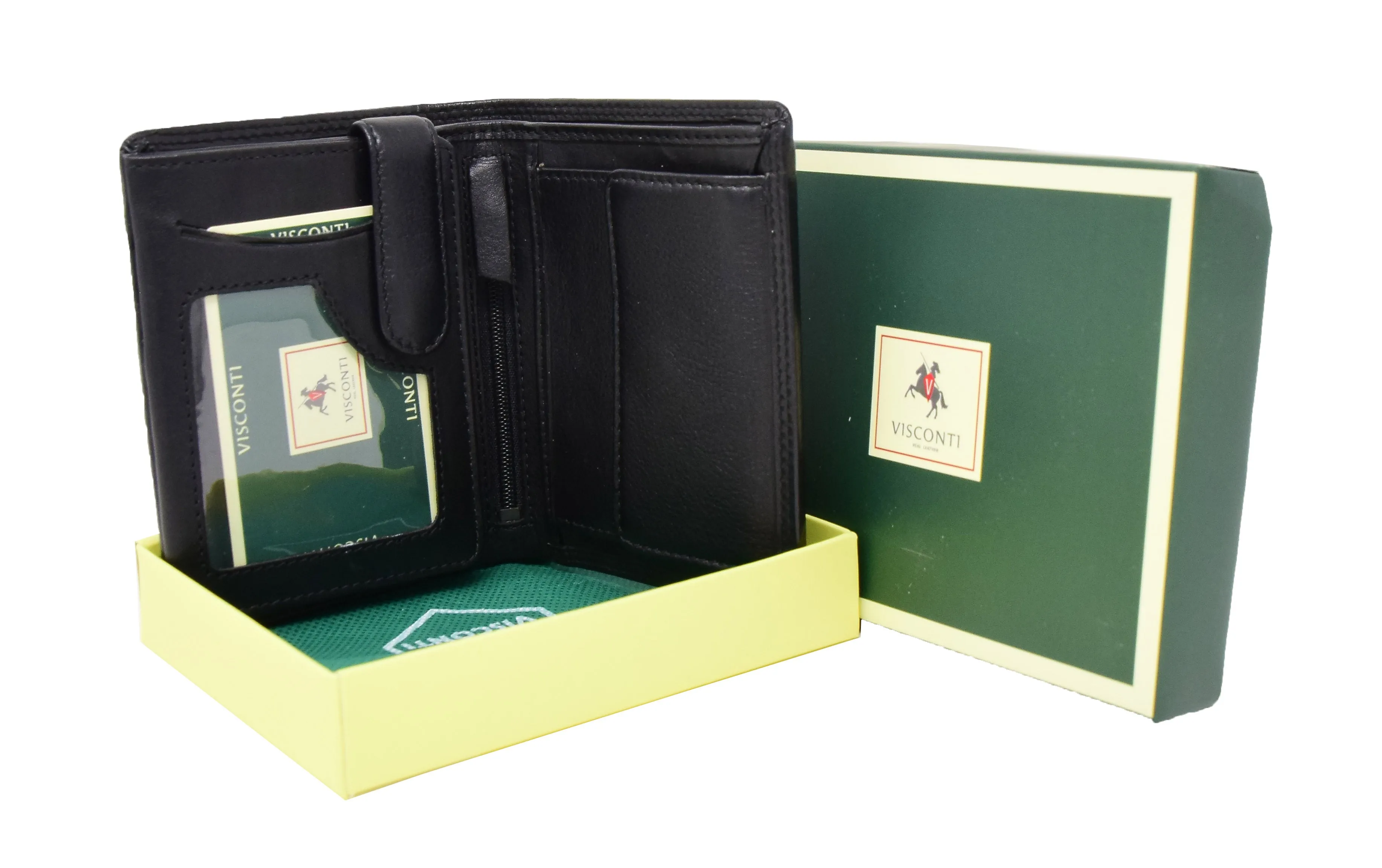 DR426 Men's Soft Leather Large Size Wallet Black