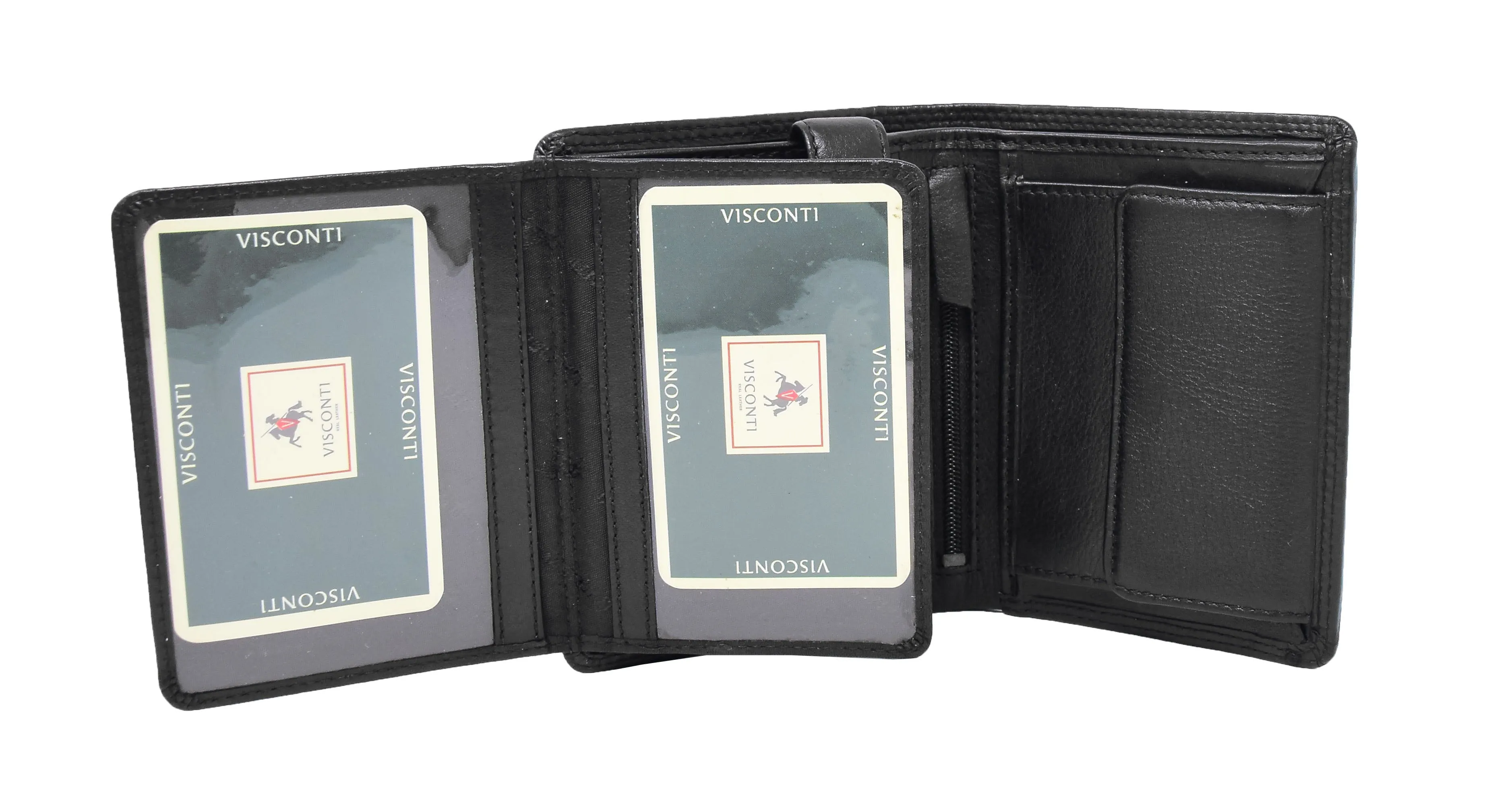 DR426 Men's Soft Leather Large Size Wallet Black