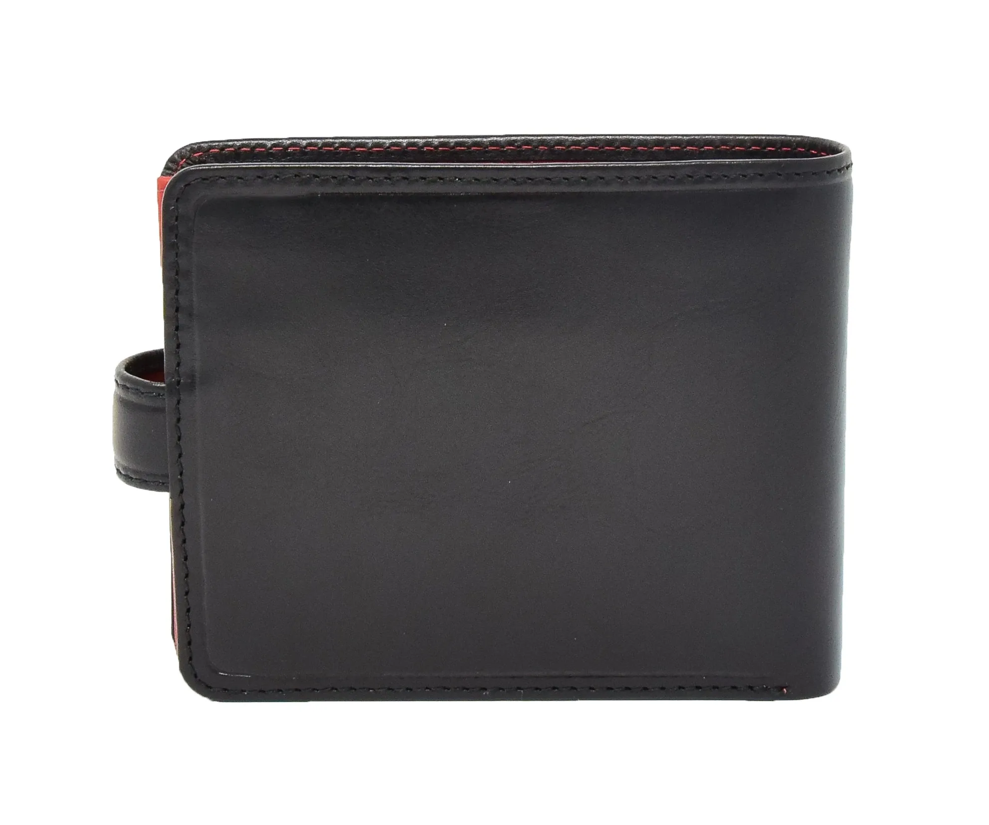 DR436 Men's Premium Leather Two Tone Wallet Black