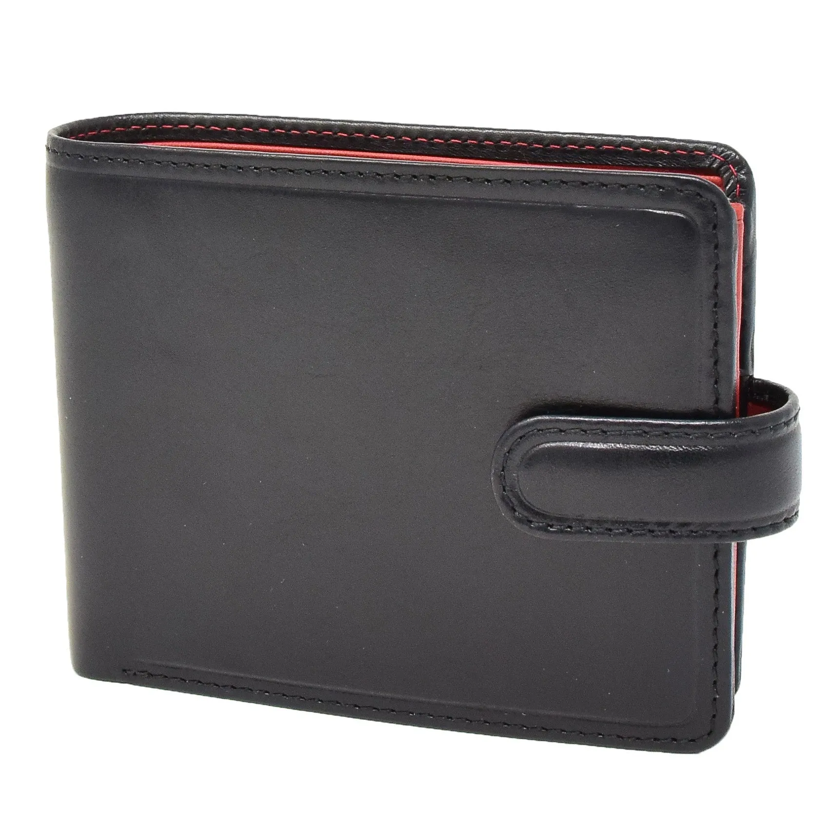 DR436 Men's Premium Leather Two Tone Wallet Black