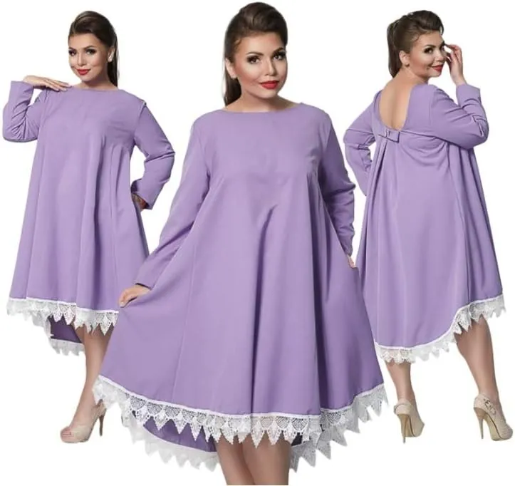 Dresses for Older Women Plus Size Party Plus Size Dresses for Older Women Special Occasion (XXXL) Purple