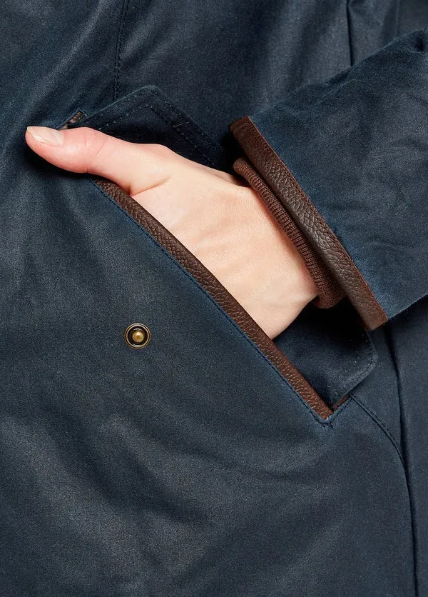 Dubarry Ormond Wax Coat - Ocean Blue