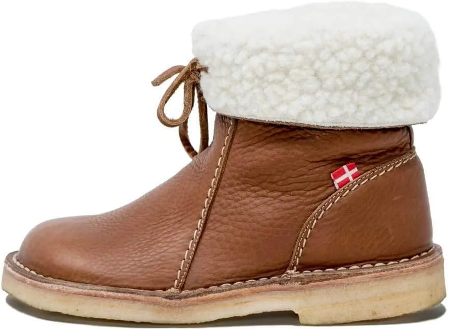 Duckfeet Arhus Unisex Wool-Lined Pebbled Leather Boot -
