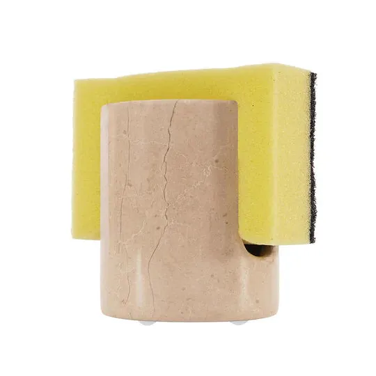 Durable Marble Sponge Holder - Beige