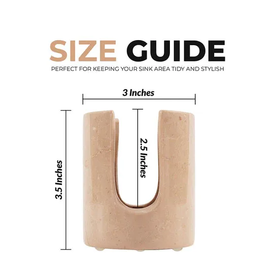 Durable Marble Sponge Holder - Beige