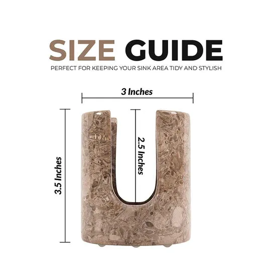 Durable Marble Sponge Holder - Grey