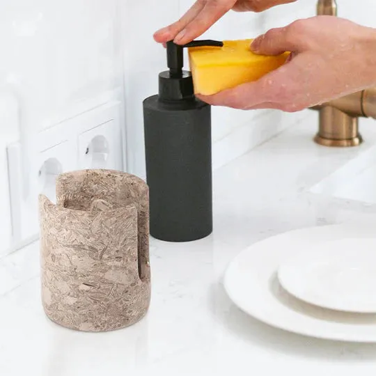 Durable Marble Sponge Holder - Grey