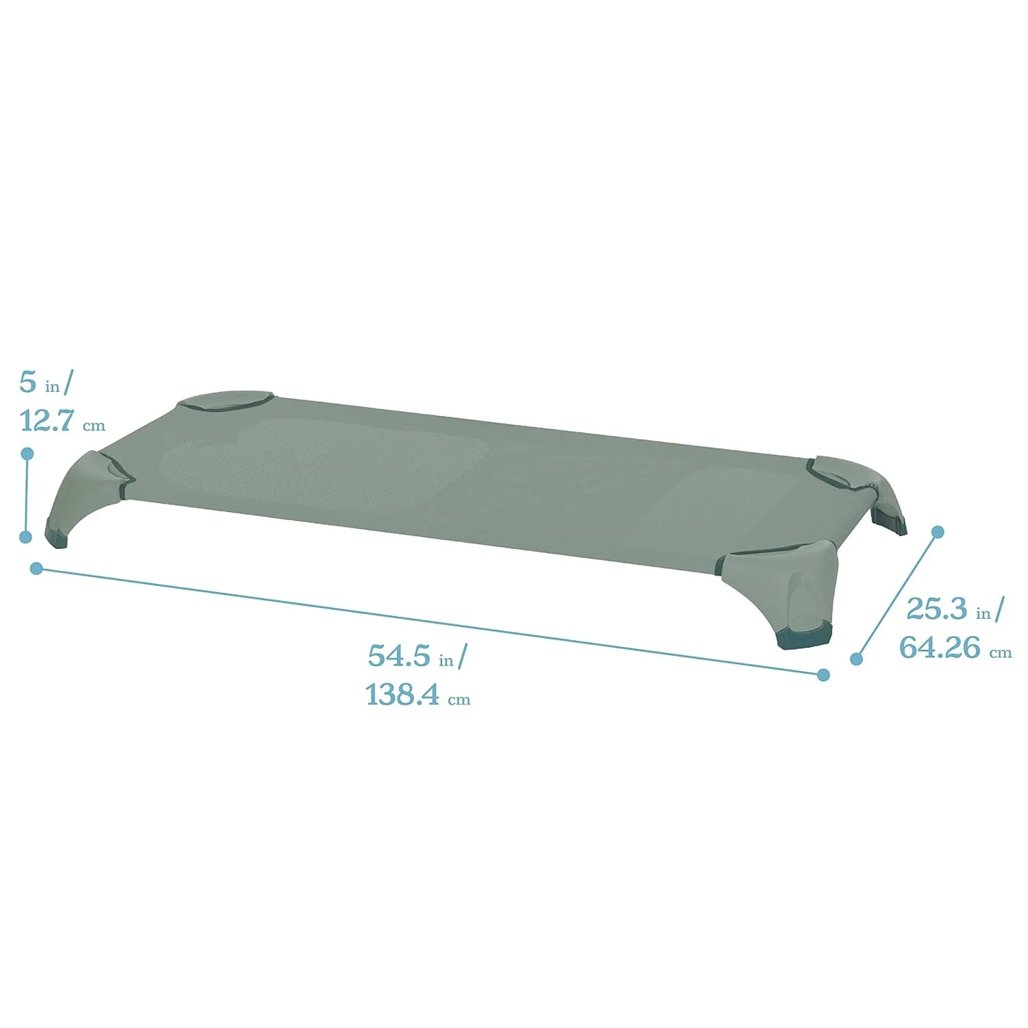 ECR4Kids Stackable Cozy Cot with Storage, Classroom Furniture, Sage, 6-Pack