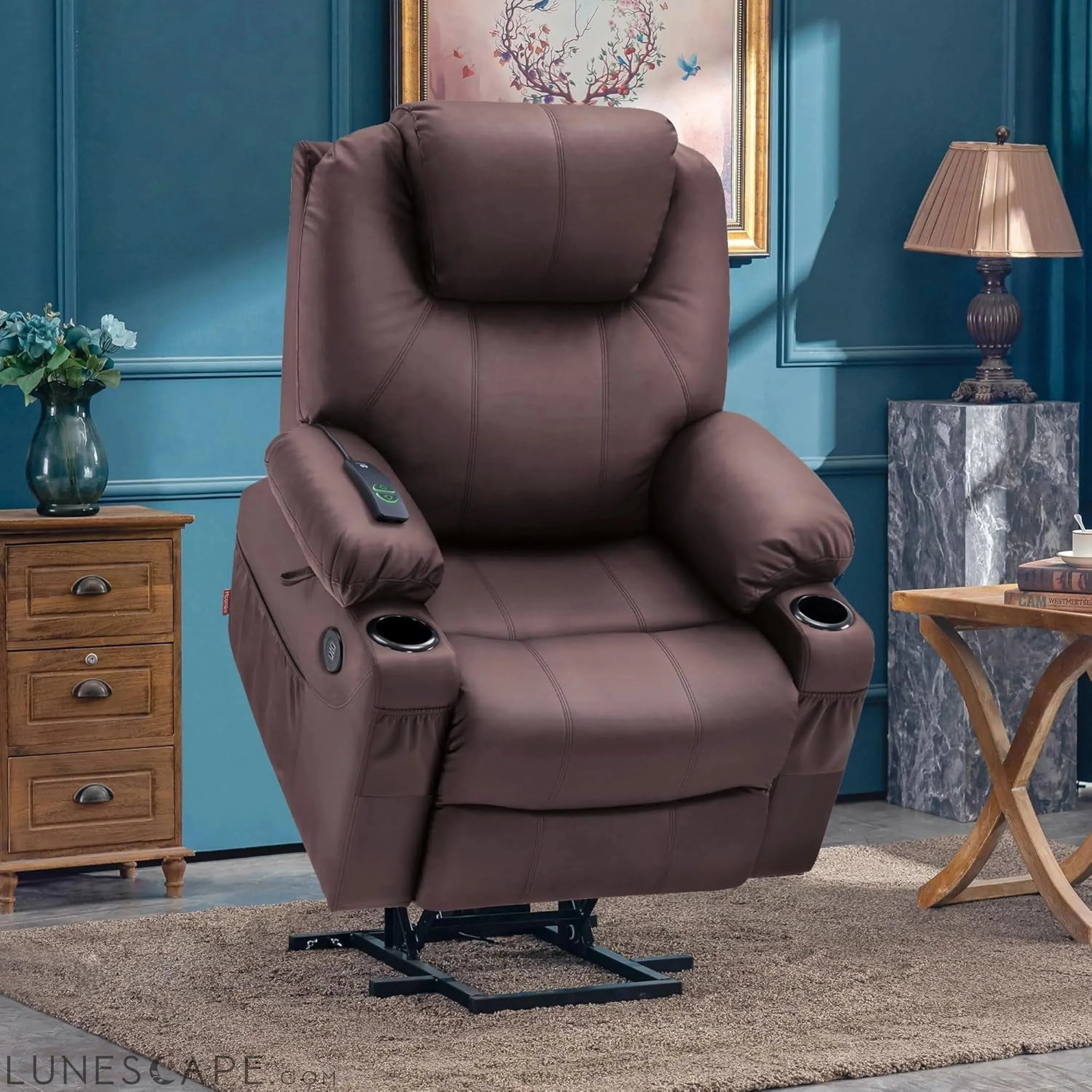 Electric Power Lift Recliner Chair Sofa with Massage and Heat for