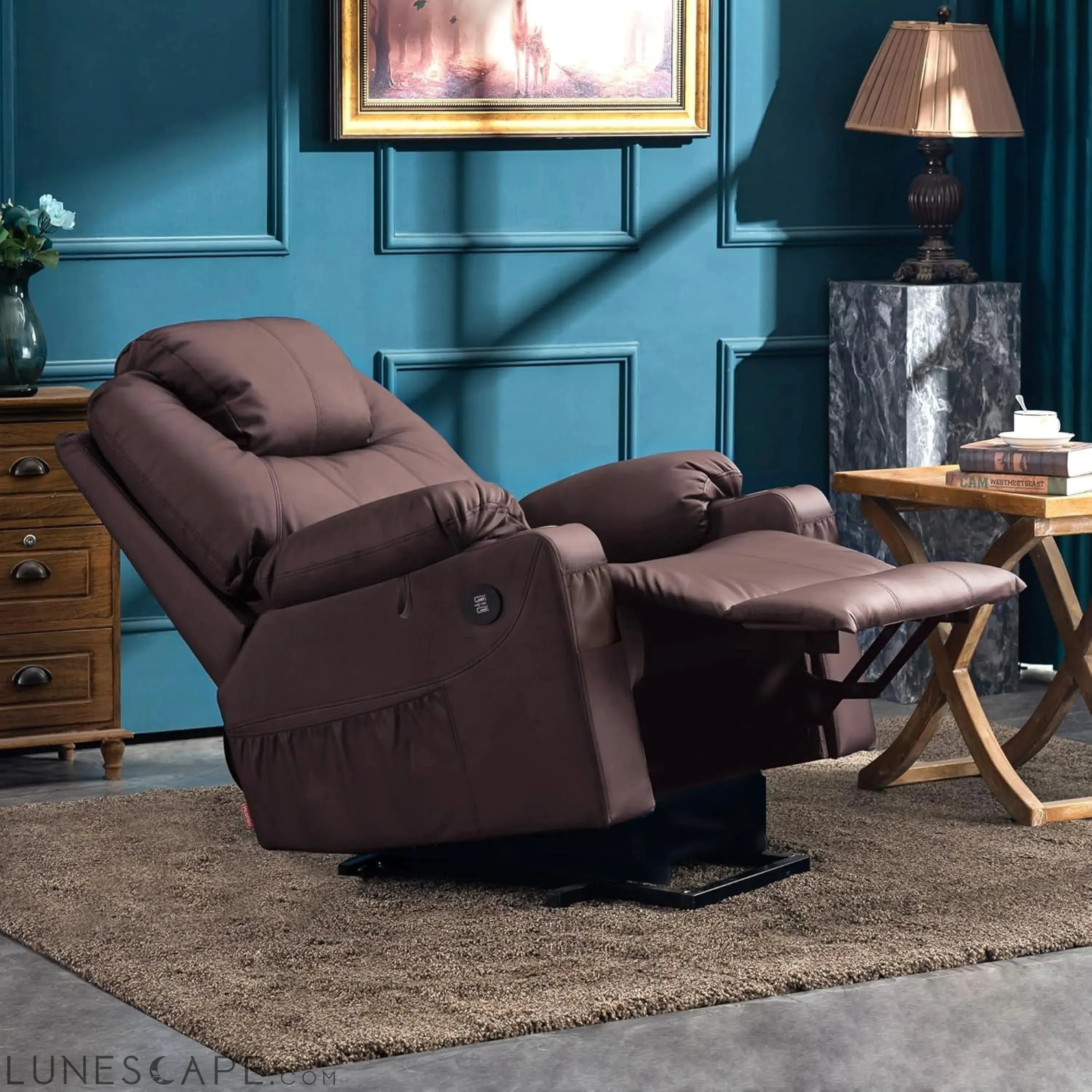 Electric Power Lift Recliner Chair Sofa with Massage and Heat for