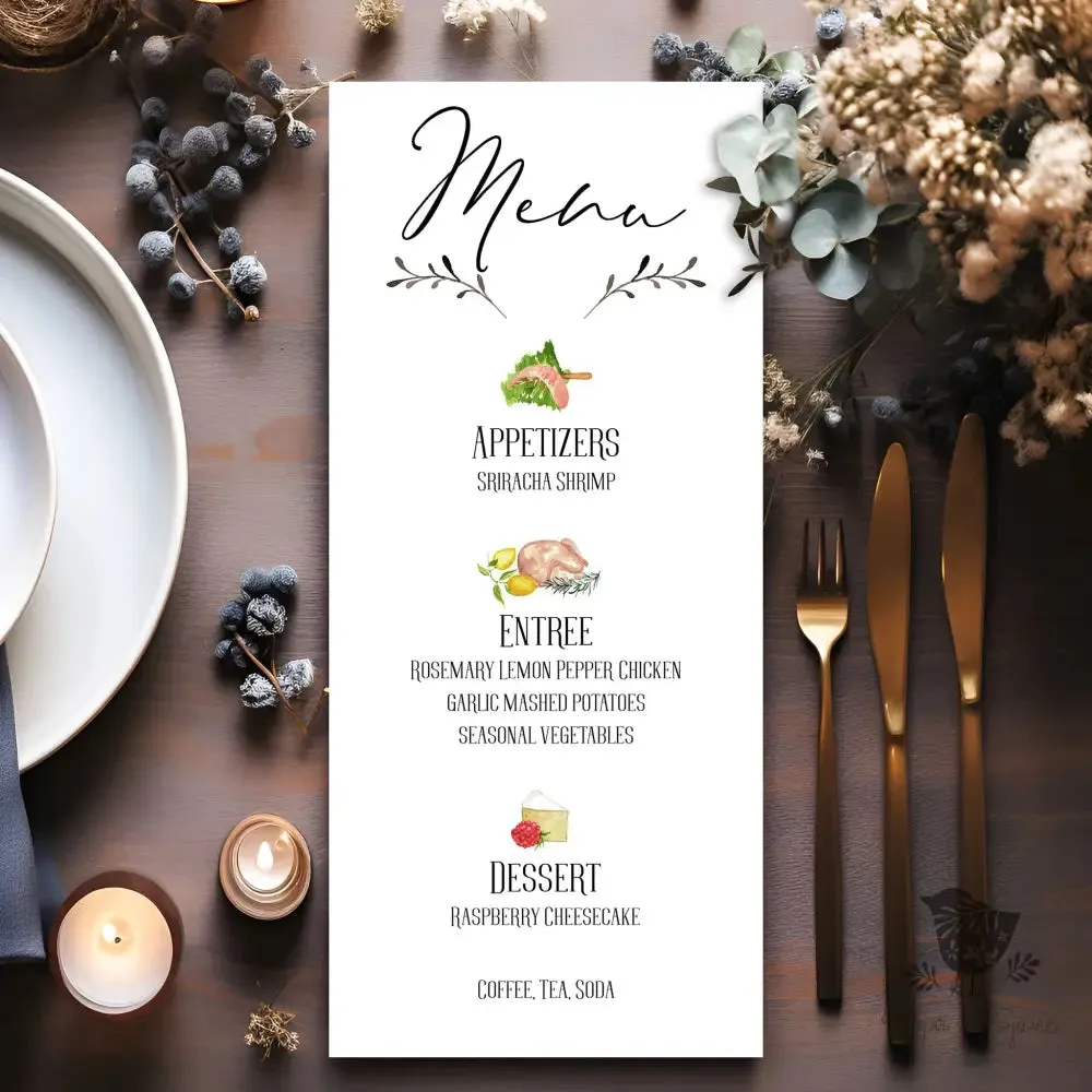 Elegant Dinner Menu