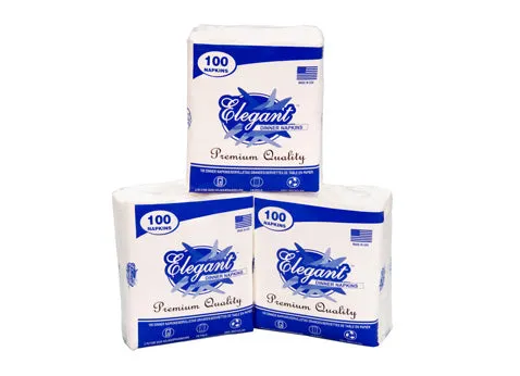 Elegant Dinner Napkins (100 count)