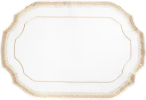 Elegant Embroidery Detail Placemat (Set of 4)