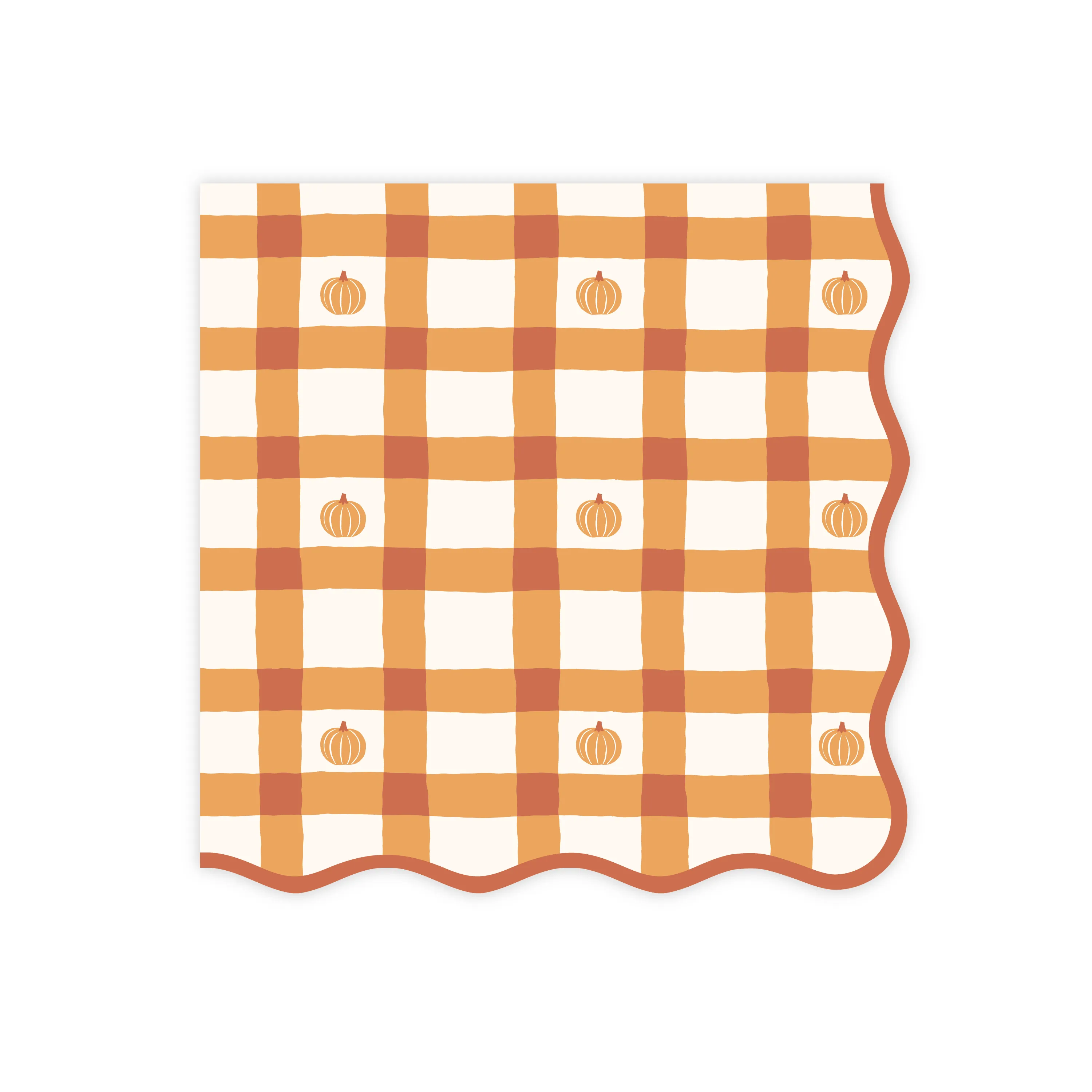 ELEGANT FALL PLAID DINNER NAPKINS
