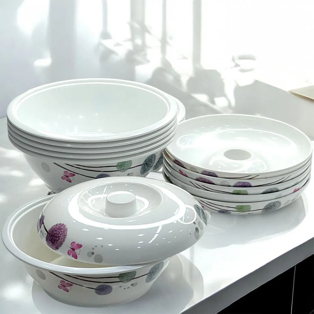 Elegant Melamine Dinner Set | Perfect for Stylish Dining | 2 Person Dining Set