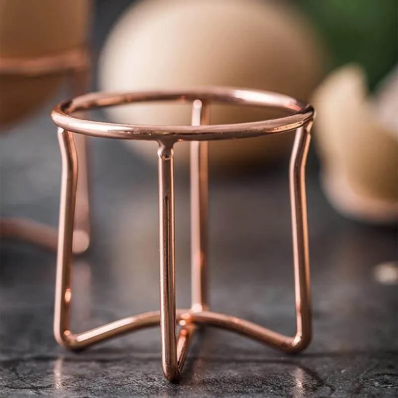 Elegant Metal Egg Holder Set - 3 Pieces