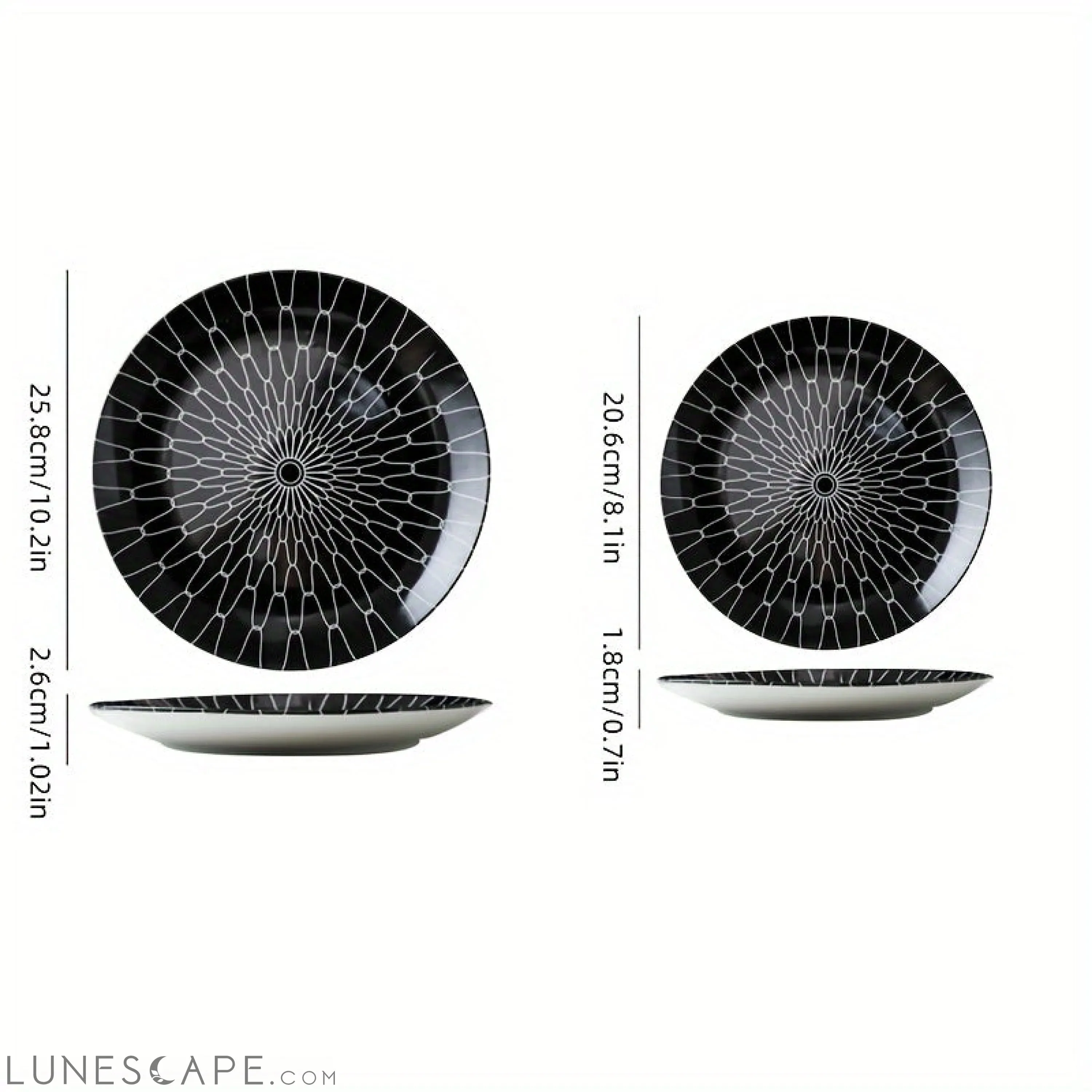 Elegant YearRound Ceramic Dinner Plate Set  4 Pieces