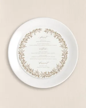 Elizabeth Round Dinner Menus