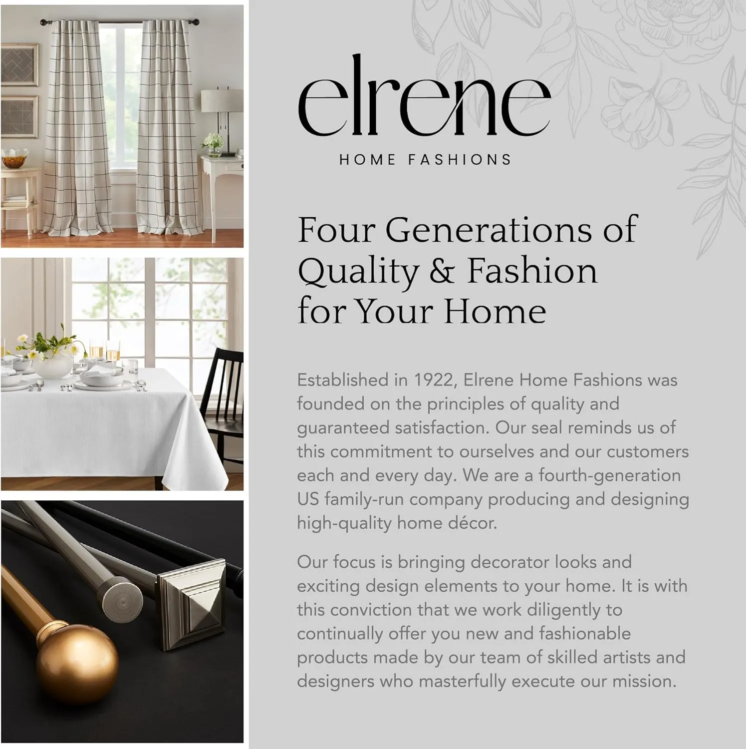 Elrene Home Fashions Laurel Solid Texture Water and Stain Resistant Fabric Dining Napkins, Set of 4, 17"x17", White