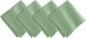 Elrene Home Fashions Villeroy & Boch La Classica Luxury Linen Fabric Napkin (Set of 4), 21"x21", Green