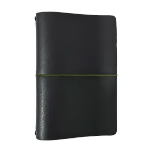 Endless Explorer Refillable Cactus Leather Regalia Paper Journal Black