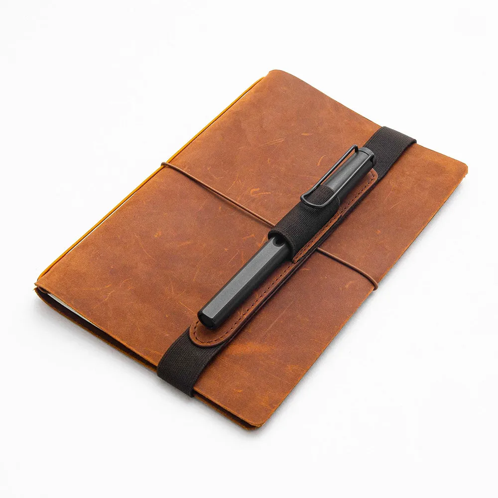 Endless Explorer Refillable Leather Regalia Paper Journal Brown