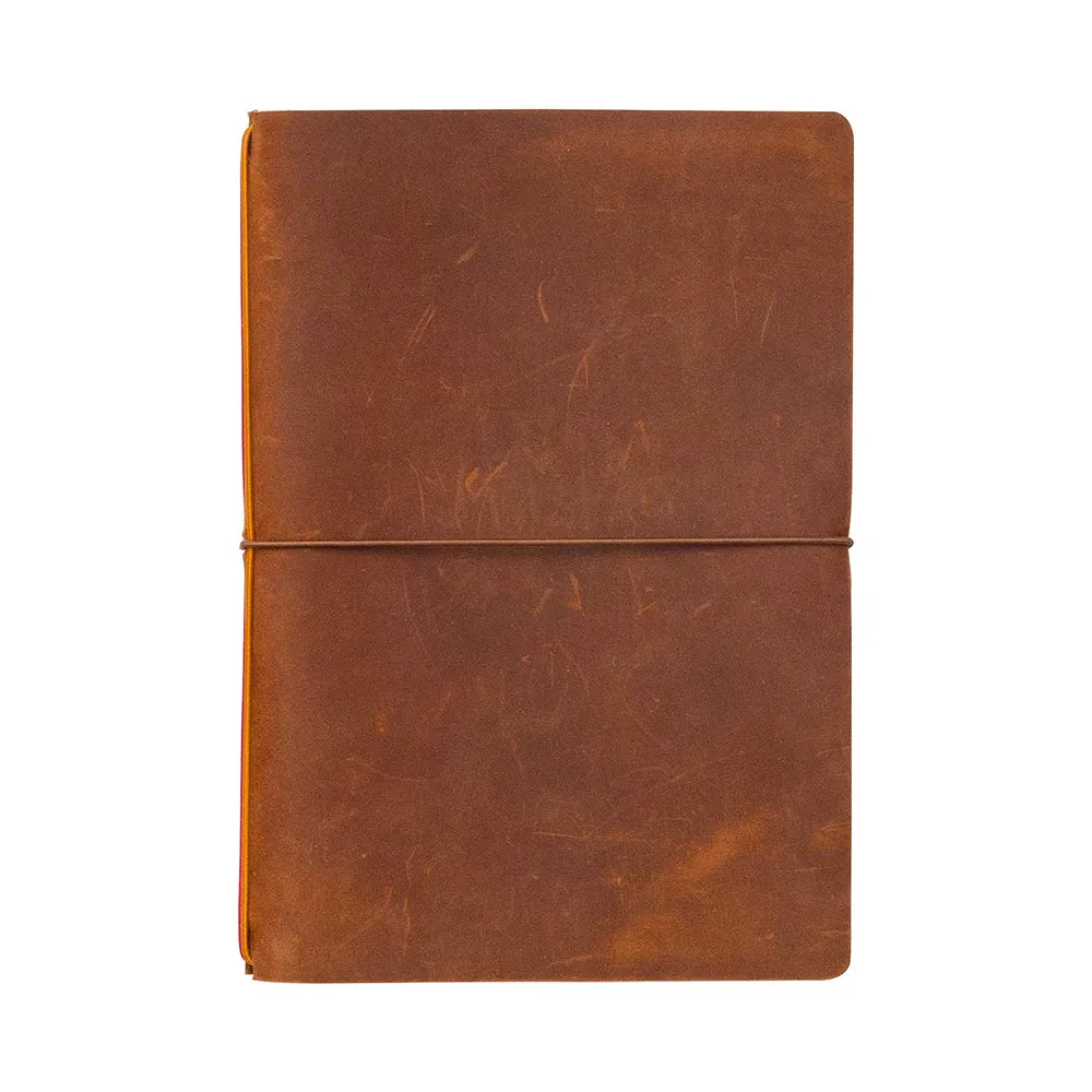 Endless Explorer Refillable Leather Regalia Paper Journal Brown