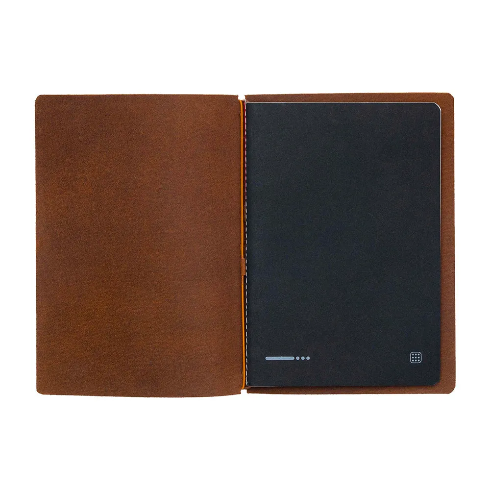 Endless Explorer Refillable Leather Regalia Paper Journal Brown