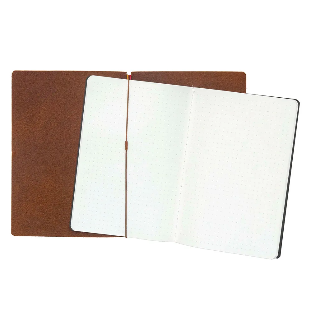 Endless Explorer Refillable Leather Regalia Paper Journal Brown