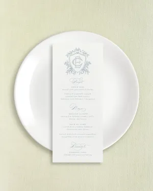 Eugenia Seated Dinner Menus