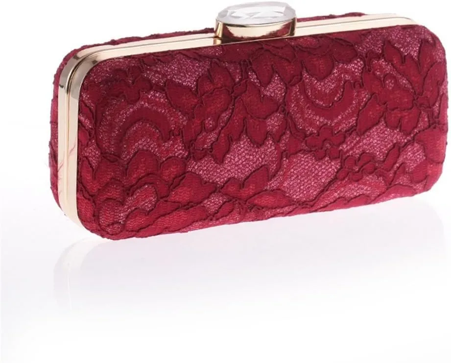 European and American Chain Shoulder Mesh Diamond Evening Banquet Bag Handheld Women's Bag