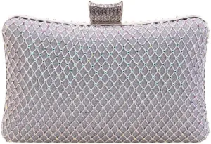 European and American Chain Shoulder Mesh Diamond Evening Banquet Bag Handheld Women's Bag