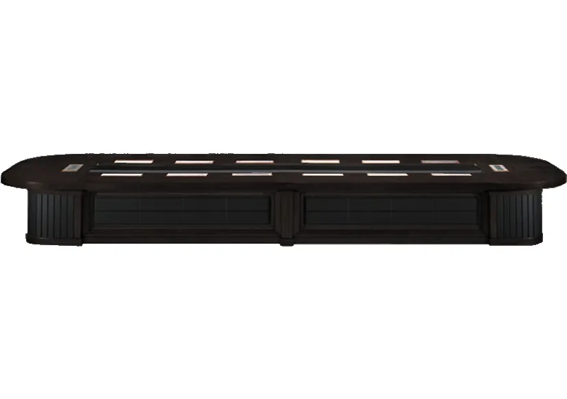 Extra Large Luxury Boardroom Table with Black Leather Panelling - 5600mm / 5800mm / 6000mm / 6200mm / 6400mm / 6600mm / 6800mm / 7000mm