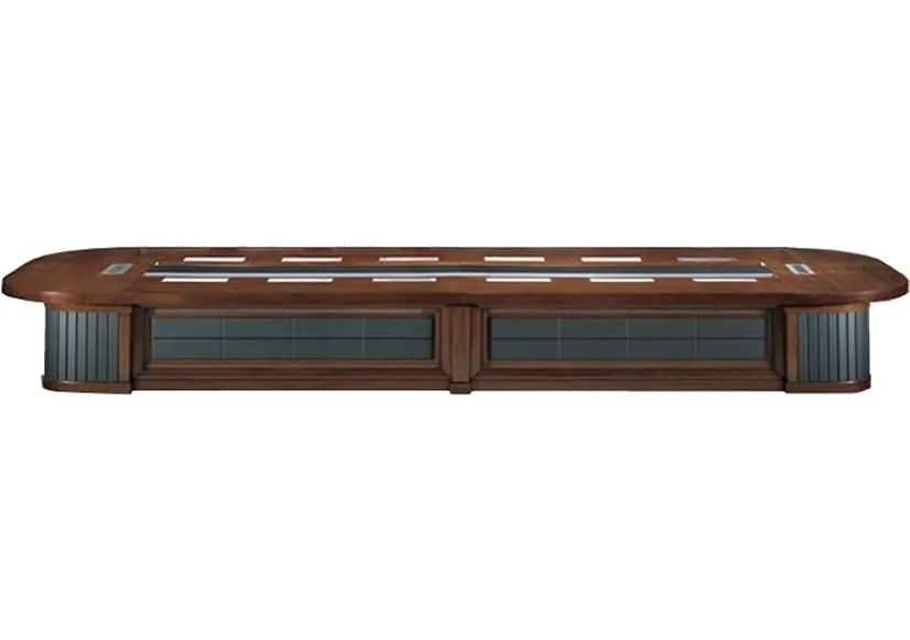 Extra Large Luxury Boardroom Table with Black Leather Panelling - 5600mm / 5800mm / 6000mm / 6200mm / 6400mm / 6600mm / 6800mm / 7000mm