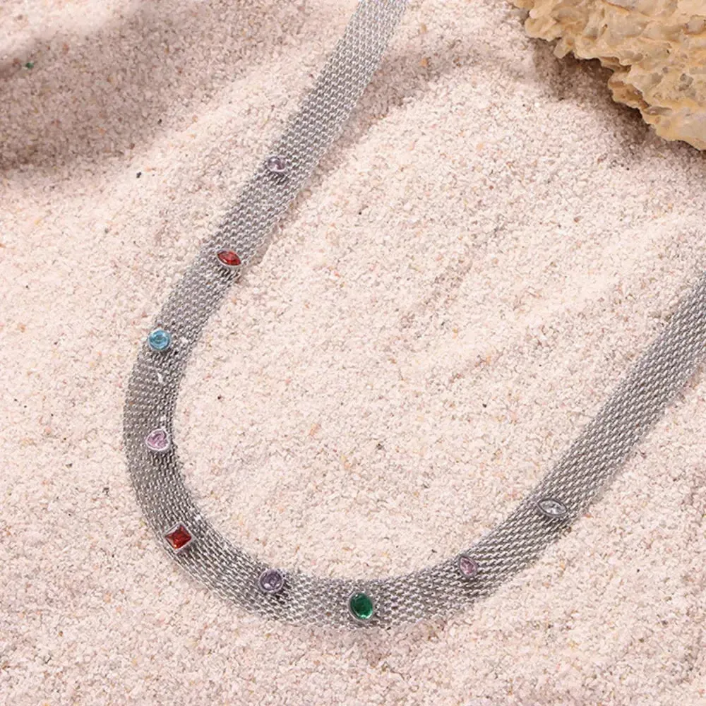 Fain | Titanium Steel Zircon Necklace