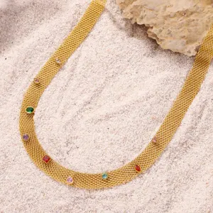 Fain | Titanium Steel Zircon Necklace