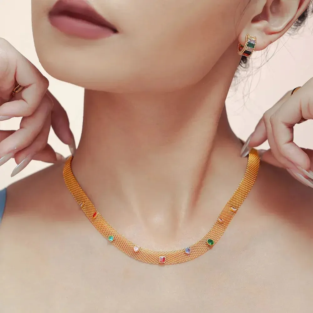 Fain | Titanium Steel Zircon Necklace