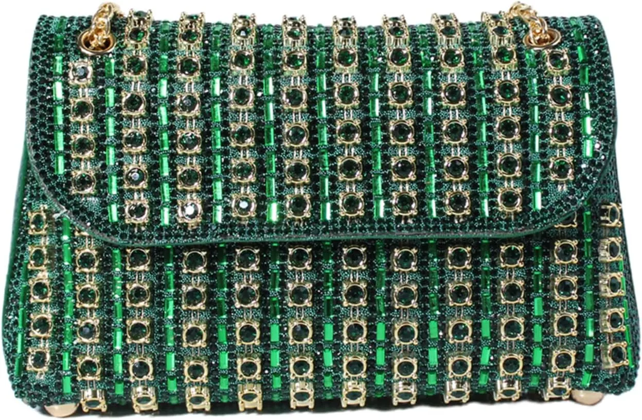 Fashion Dinner Bag Diamond-Encrusted Hand Bag Delicate Senior Sense Square Women's Hand Bag Shoulder Bag Crossbody Bag