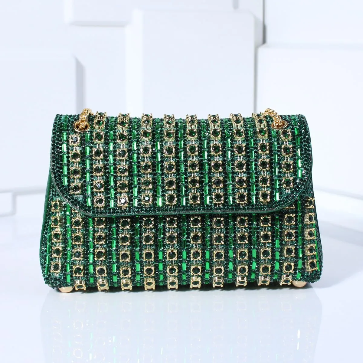 Fashion Dinner Bag Diamond-Encrusted Hand Bag Delicate Senior Sense Square Women's Hand Bag Shoulder Bag Crossbody Bag