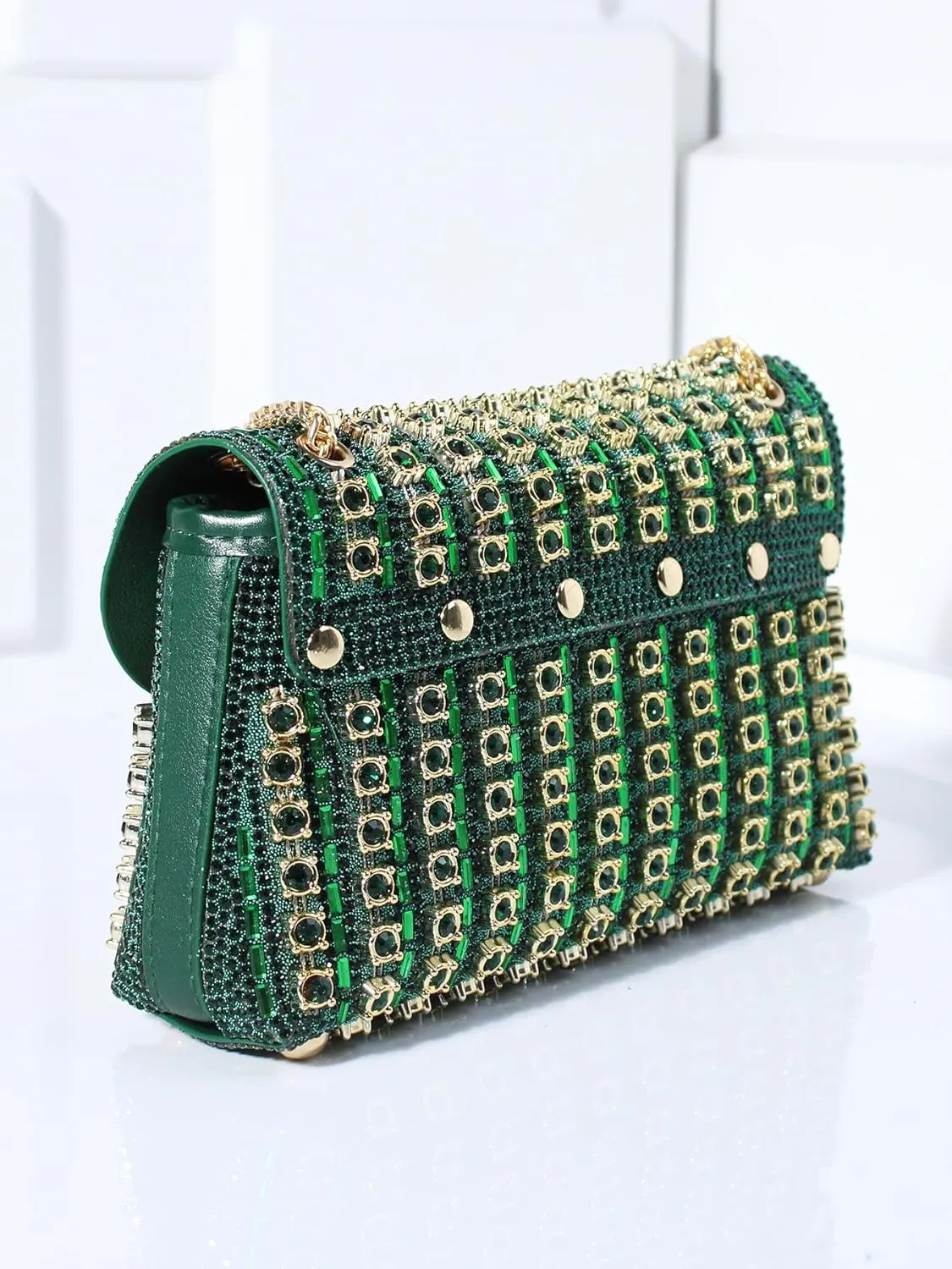 Fashion Dinner Bag Diamond-Encrusted Hand Bag Delicate Senior Sense Square Women's Hand Bag Shoulder Bag Crossbody Bag