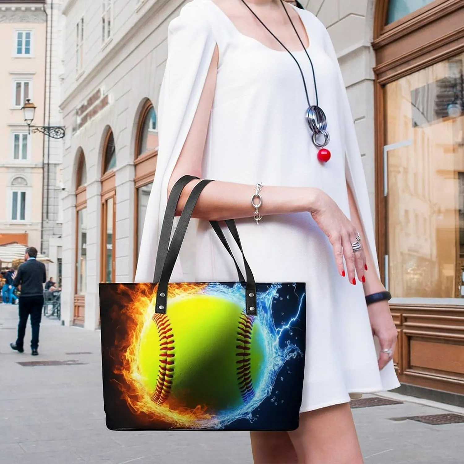 Fashionable Laptop Tote Bag For Women & Men, Large Work Commuter Bag