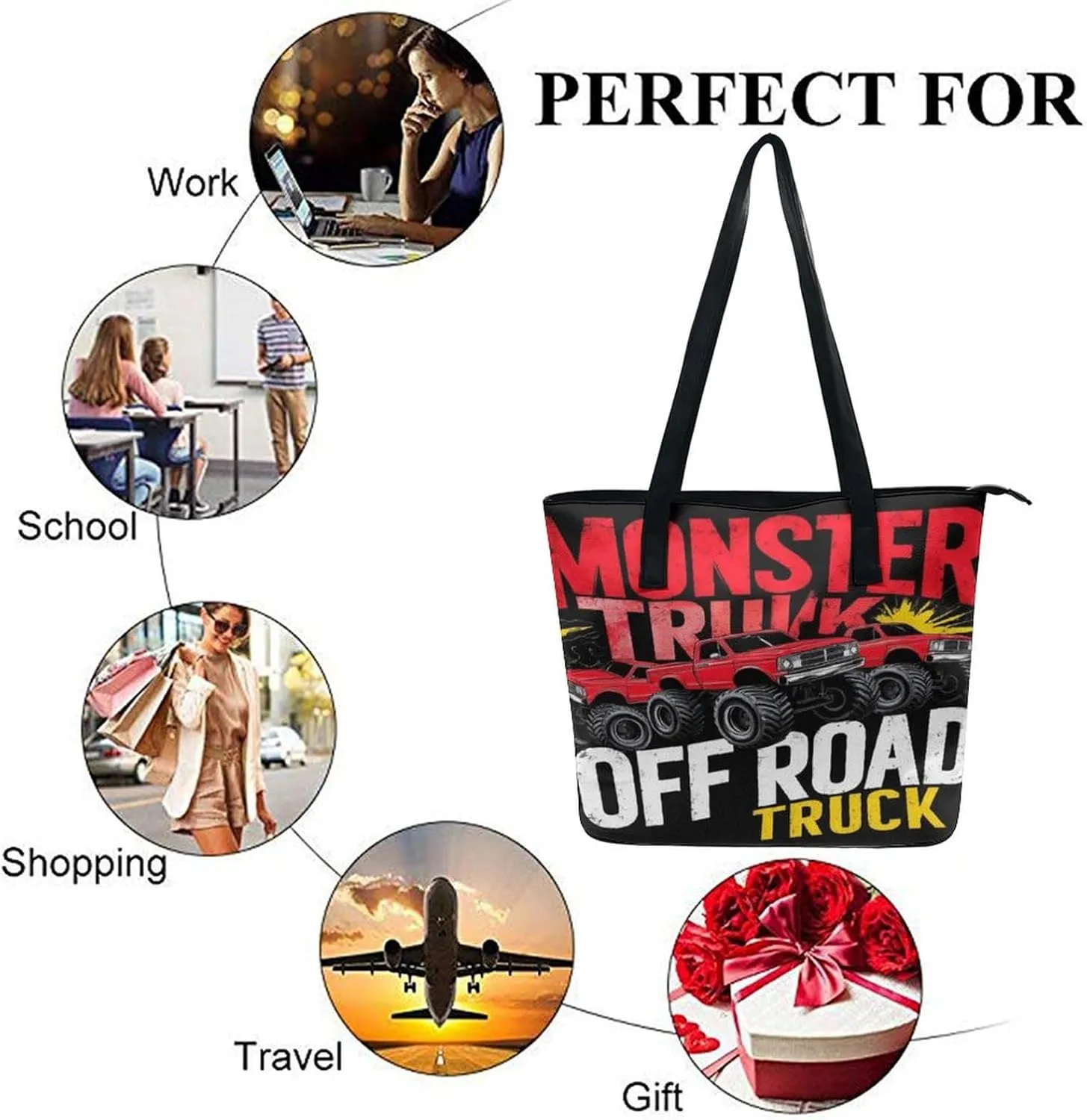 Fashionable Laptop Tote Bag For Women & Men, Large Work Commuter Bag
