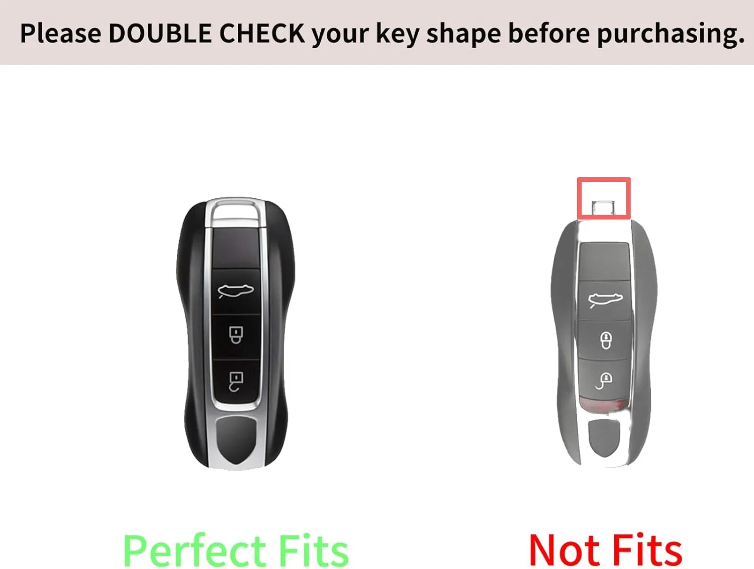 for Porsche Genuine Leather Key fob Cover,Compatible with Porsche 911 Cayenne Panamera TAYCAN Keyless Entry Smart Key Case