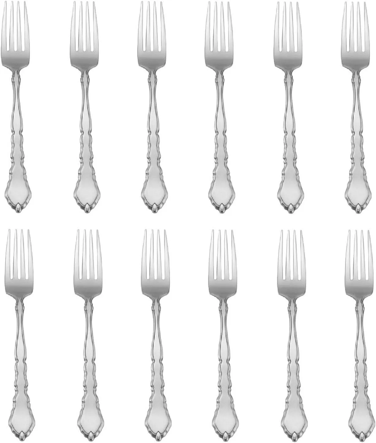 For Satinique 18/8 Stainless Steel Dinner Fork (Set of Twelve)