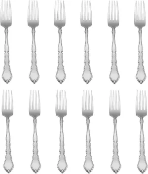 For Satinique 18/8 Stainless Steel Dinner Fork (Set of Twelve)
