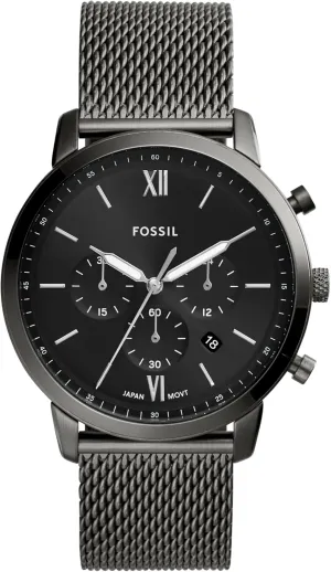 Fossil Men's Neutra Quartz Stainless Steel and Leather Chronograph Watch