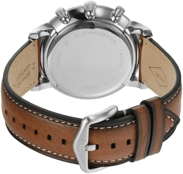 Fossil Men's Neutra Quartz Stainless Steel and Leather Chronograph Watch